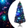 Árbol de Navidad preiluminado con soporte y LED fibra óptica 180 cm en Decoración Festiva y Estacional | Comprar online en Foru.