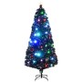 Árbol de Navidad preiluminado con soporte y LED fibra óptica 180 cm en Decoración Festiva y Estacional | Comprar online en Foru.