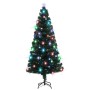 Árbol de Navidad preiluminado con soporte y LED fibra óptica 180 cm en Decoración Festiva y Estacional | Comprar online en Foru.