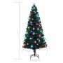 Árbol de Navidad preiluminado con soporte y LED fibra óptica 180 cm en Decoración Festiva y Estacional | Comprar online en Foru.