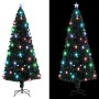 Árbol de Navidad preiluminado con soporte y LED fibra óptica 210 cm en Decoración Festiva y Estacional | Comprar online en Foru.