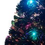 Árbol de Navidad preiluminado con soporte y LED fibra óptica 210 cm en Decoración Festiva y Estacional | Comprar online en Foru.