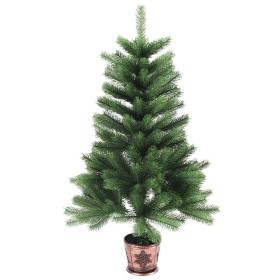 Árbol de Navidad artificial hojas realistas verde 65 cm en Decoración Festiva y Estacional | Comprar online en Foru.es