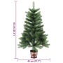 Árbol de Navidad artificial hojas realistas verde 65 cm en Decoración Festiva y Estacional | Comprar online en Foru.es