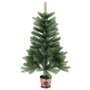 Árbol de Navidad artificial hojas realistas verde 90 cm en Decoración Festiva y Estacional | Comprar online en Foru.es