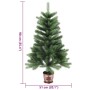 Árbol de Navidad artificial hojas realistas verde 90 cm en Decoración Festiva y Estacional | Comprar online en Foru.es