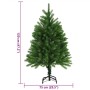 Árbol de Navidad artificial hojas realistas verde 120 cm en Decoración Festiva y Estacional | Comprar online en Foru.es