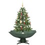 Árbol de Navidad con nieve con base en paraguas verde 140 cm en Decoración Festiva y Estacional | Comprar online en Foru.es
