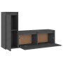 Muebles para TV 2 piezas madera maciza de pino gris de vidaXL, Muebles TV - Ref: Foro24-3100116, Precio: 109,11 €, Descuento: %