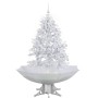 Árbol de Navidad con nieve con base en paraguas blanco 140 cm en Decoración Festiva y Estacional | Comprar online en Foru.es