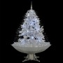 Árbol de Navidad con nieve con base en paraguas blanco 140 cm en Decoración Festiva y Estacional | Comprar online en Foru.es