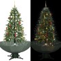 Árbol de Navidad con nieve con base en paraguas verde 170 cm en Decoración Festiva y Estacional | Comprar online en Foru.es