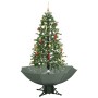 Árbol de Navidad con nieve con base en paraguas verde 170 cm en Decoración Festiva y Estacional | Comprar online en Foru.es