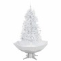 Árbol de Navidad con nieve con base en paraguas blanco 170 cm en Decoración Festiva y Estacional | Comprar online en Foru.es