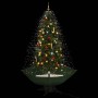 Árbol de Navidad con nieve con base en paraguas verde 190 cm en Decoración Festiva y Estacional | Comprar online en Foru.es