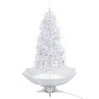 Árbol de Navidad con nieve con base en paraguas blanco 190 cm en Decoración Festiva y Estacional | Comprar online en Foru.es