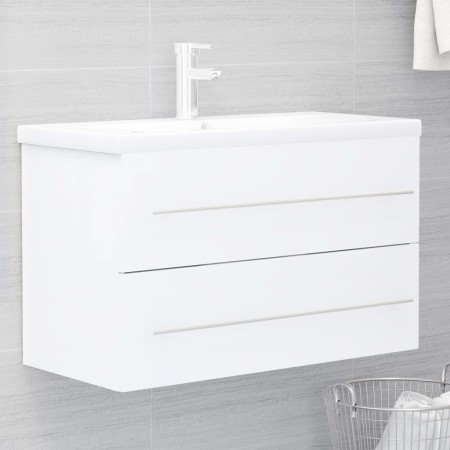 Mueble con lavabo aglomerado blanco de vidaXL, Tocadores de baño - Ref: Foro24-3099050, Precio: 216,46 €, Descuento: %