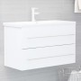 Mueble con lavabo aglomerado blanco de vidaXL, Tocadores de baño - Ref: Foro24-3099050, Precio: 216,46 €, Descuento: %