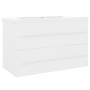 Mueble con lavabo aglomerado blanco de vidaXL, Tocadores de baño - Ref: Foro24-3099050, Precio: 216,46 €, Descuento: %
