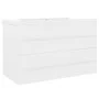Mueble con lavabo aglomerado blanco de vidaXL, Tocadores de baño - Ref: Foro24-3099050, Precio: 202,38 €, Descuento: %