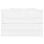 Mueble con lavabo aglomerado blanco de vidaXL, Tocadores de baño - Ref: Foro24-3099050, Precio: 202,38 €, Descuento: %