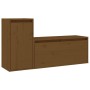Muebles para TV 2 piezas madera maciza de pino marrón miel de vidaXL, Muebles TV - Ref: Foro24-3100112, Precio: 90,11 €, Desc...