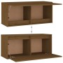 Muebles para TV 2 piezas madera maciza de pino marrón miel de vidaXL, Muebles TV - Ref: Foro24-3100112, Precio: 90,11 €, Desc...