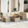 Set de sofás de jardín y cojines 8 piezas ratán sintético beige en Conjuntos de jardín | Comprar online en Foru.es