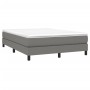 Estructura de cama de tela gris oscuro 140x190 cm de vidaXL, Camas y somieres - Ref: Foro24-3120509, Precio: 106,66 €, Descue...