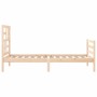 Estructura de cama con cabecero madera maciza 100x200 cm de vidaXL, Camas y somieres - Ref: Foro24-3194886, Precio: 107,87 €,...