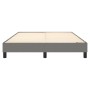 Estructura de cama de tela gris oscuro 140x190 cm de vidaXL, Camas y somieres - Ref: Foro24-3120509, Precio: 106,66 €, Descue...