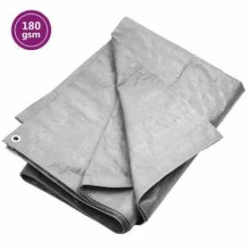 Gray HDPE tarpaulin 180 g/m² 3x4 m by vidaXL, Waterproof tarpaulins - Ref: Foro24-151483, Price: 15,84 €, Discount: %