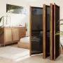 Biombo divisor de 6 paneles negro 420x180 cm de vidaXL, Divisores de ambientes - Ref: Foro24-319182, Precio: 151,79 €, Descue...
