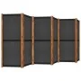 Biombo divisor de 6 paneles negro 420x180 cm de vidaXL, Divisores de ambientes - Ref: Foro24-319182, Precio: 151,79 €, Descue...