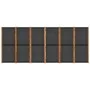 Biombo divisor de 6 paneles negro 420x180 cm de vidaXL, Divisores de ambientes - Ref: Foro24-319182, Precio: 151,79 €, Descue...
