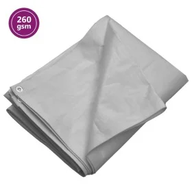 Graue HDPE-Plane 260 g/m² 6x8 m von vidaXL, Wasserdichte Planen - Ref: Foro24-151507, Preis: 97,33 €, Rabatt: %