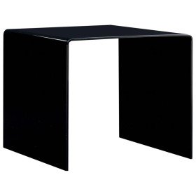 Mesa de centro de vidrio templado negro 50x50x45 cm en Mesas de centro | Comprar online en Foru.es