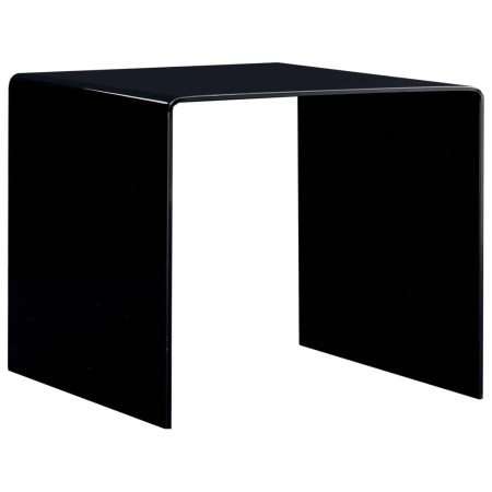 Mesa de centro de vidrio templado negro 50x50x45 cm en Mesas de centro | Comprar online en Foru.es