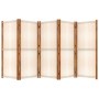 Biombo divisor de 5 paneles blanco crema 350x180 cm de vidaXL, Divisores de ambientes - Ref: Foro24-319185, Precio: 185,15 €,...