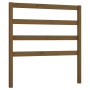 Cabecero de cama madera maciza de pino marrón miel 106x4x100 cm de vidaXL, Cabeceros y pies de cama - Ref: Foro24-817628, Pre...