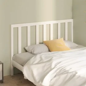 Solid white pine wood bed headboard 166x4x100 cm by vidaXL, Headboards and footboards - Ref: Foro24-817701, Price: 34,19 €, D...