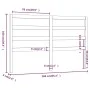 Bettkopfteil aus massivem Kiefernholz in Honigbraun, 166 x 4 x 100 cm von vidaXL, Kopf- und Fußteile - Ref: Foro24-817653, Pr...
