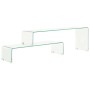 Set mesas de centro 2 pzas vidrio templado 90x30x20/110x30x40cm en Mesas de centro | Comprar online en Foru.es