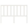 Cabecero de cama madera maciza de pino blanco 126x4x100 cm de vidaXL, Cabeceros y pies de cama - Ref: Foro24-817731, Precio: ...