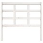 Cabecero de cama madera maciza de pino blanco 105,5x4x100 cm de vidaXL, Cabeceros y pies de cama - Ref: Foro24-817876, Precio...
