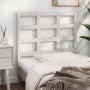 Cabecero de cama madera maciza de pino blanco 105,5x4x100 cm de vidaXL, Cabeceros y pies de cama - Ref: Foro24-817876, Precio...