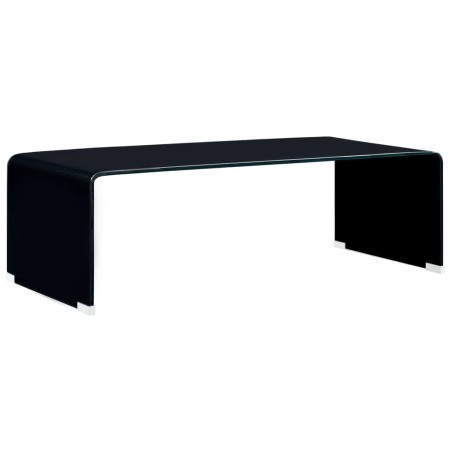 Mesa de centro de vidrio templado negro 98x45x31 cm en Mesas de centro | Comprar online en Foru.es