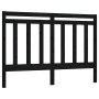 Cabecero de cama madera maciza de pino negro 166x4x100 cm de vidaXL, Cabeceros y pies de cama - Ref: Foro24-817804, Precio: 3...