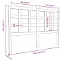 Cabecero de cama madera maciza de pino gris 145,5x4x100 cm de vidaXL, Cabeceros y pies de cama - Ref: Foro24-817892, Precio: ...