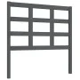 Bettkopfteil aus massivem grauem Kiefernholz, 95,5 x 4 x 100 cm von vidaXL, Kopf- und Fußteile - Ref: Foro24-817872, Preis: 2...